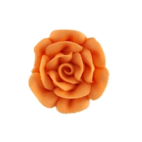 Large Royal Icing Rose - Orange