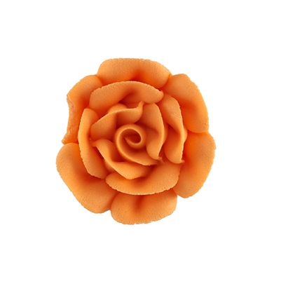 Large Royal Icing Rose - Orange