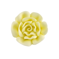 Large Royal Icing Rose - Yellow