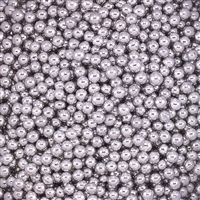 Non-Edible Metallic Silver Coated Dragees - 3mm - Case Pack