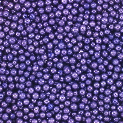 Non-Edible Metallic Violet Dragees - 3mm