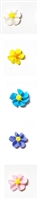 Mini Royal Icing Swirled Drop Flower - Assorted Colors