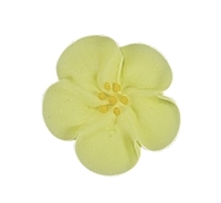 Med-Lg Royal Icing Wild Rose - Yellow