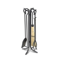 Pilgrim Forged Hearth Tool Set with Corn Broom