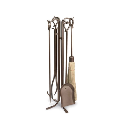 Pilgrim Forced Hearth Tool Set - Burnished Bronze