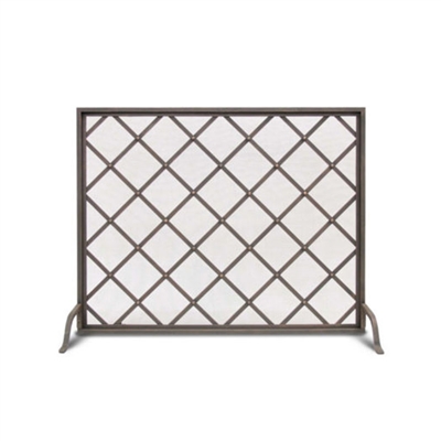 Pilgrim Iron Weave Single Panel Fireplace Screen (18303)