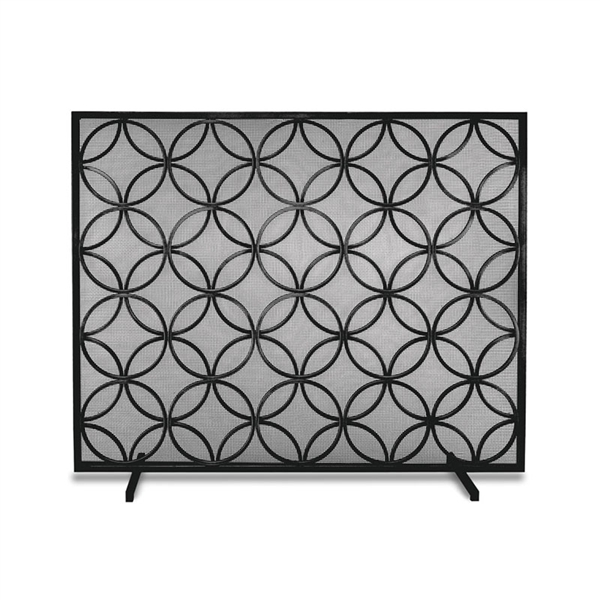 Pilgrim Bedford Matte Black Fireplace Screen (18310)