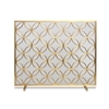 Pilgrim Bedford Burnished Brass Fireplace Screen (18311)