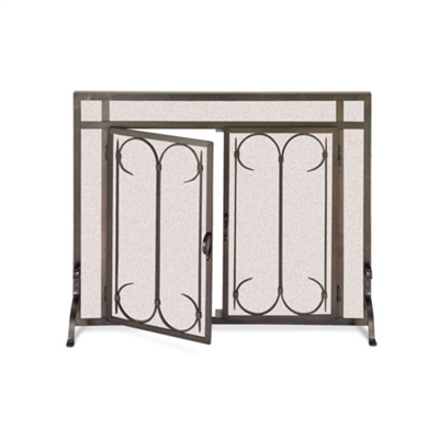 Pilgrim Iron Gate / Straight Top Door Fireplace Screen (18425)