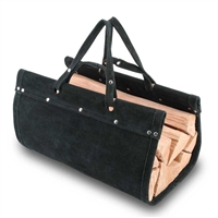 Pilgrim Top Grain Black Suede Wood Carrier - 18502