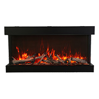 Amantii Trv View Extra Tall XL Smart 40" 3-Sided Built-in Electric Fireplace (60" Model Shown in Main Image)