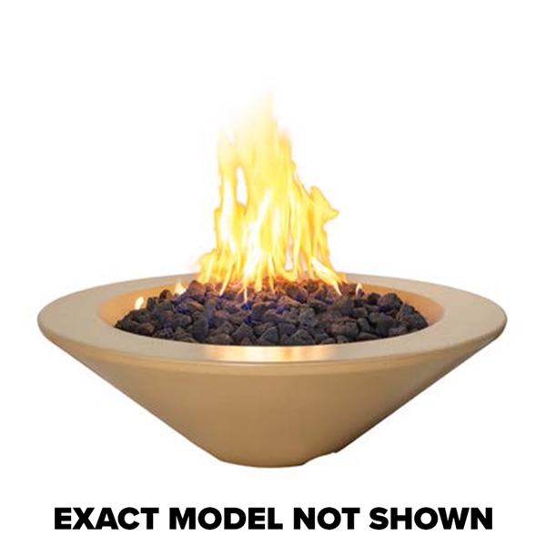 American Fyre Designs Cannes Round Cone Fire Bowl, NG, Cafe Blanco (Discontinued)