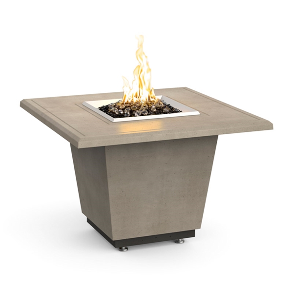 American Fyre Design Cosmopolitan Square Firetable, LP, Smoke