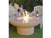 American Fyre Designs Lotus Firetable with Polished Top