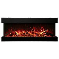 Amantii Tru View Deep Smart 72" 3-Sided Built-in Electric Fireplace (60" Model Shown in Main Image)