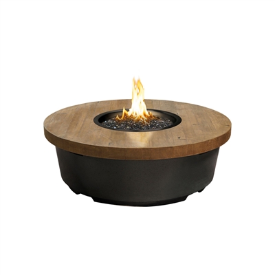 American Fyre Design Reclaimed Wood Contempo Round Firetable