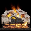 Real Fyre Burnt Aspen 18-in Gas Logs with G52 Burner Kit Options
