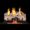 Real Fyre Charred Alpine 24-in Logs with Vent-Free Burner Kit