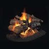 Real Fyre Charred American Oak See-Thru 18/20-in Gas Logs with Burner Kit Options