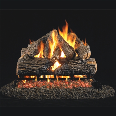 Real Fyre Charred Oak Gas Log 18-in Logs Only