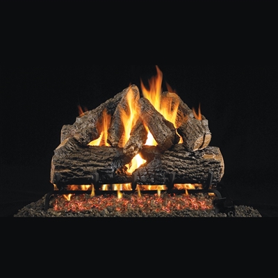 Real Fyre Charred Oak Gas Logs 24-in Logs Only