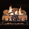 Real Fyre Charred Angel Split Oak 24-in Logs with Burner Kit Options