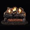 Real Fyre Evening Fyre Charred See-Thru Vent Free Gas Logs 16/18-in with G18 Burner Options