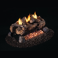 Real Fyre Evening Fyre See-Thru Vent Free Gas Logs 24-in with G18 Burner Options