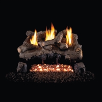 Real Fyre Evening Fyre Vent Free Gas Logs 24-in with G18 Burner Options