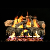 Real Fyre Charred Evergreen 24-in Logs with G52 Burner Kit Options