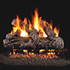 Real Fyre Rustic Oak 18-in Gas Logs with Burner Kit Options