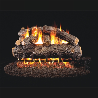 Real Fyre Rustic Oak Designer 18-in Gas Logs Only