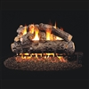 Real Fyre Rustic Oak Designer 24-in Gas Logs with Burner Kit Options