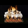 Real Fyre Mountain White Birch 24-in Gas Logs with Burner Kit Options