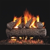 Real Fyre Post Oak 18-in Gas Logs with Burner Kit Options