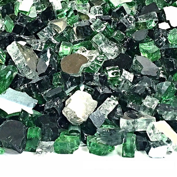 Fire Glass Plus 1/4-In Shamrock Blend Fire Glass 10-Lb