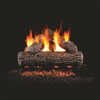 Real Fyre Golden Oak  24-in Gas Log with Burner Kit Options