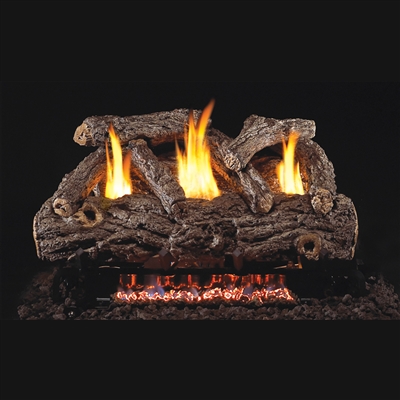 Real Fyre Golden Oak Designer 24-in Vent-Free Gas Logs with G9 Burner Kit Options