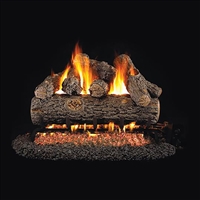 Real Fyre Golden Oak Designer Plus 20-in Gas Logs with Burner Kit Options