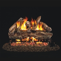 Real Fyre Red Oak 18-in Gas Logs with Burner Kit Options