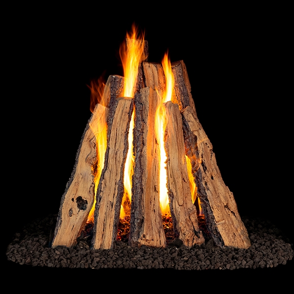 Real Fyre Rural Split Oak Rumford Style 18/20" Gas Logs Only