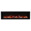 Amantii Symmetry Smart 74" Built-in Linear Electric Fireplace (60" Model Shown in Main Image)