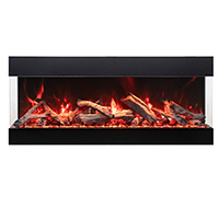 Amantii Tru View Bespoke 55" 3-Sided Built-in Electric Fireplace