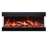 Amantii Tru View Bespoke 85" 3-Sided Built-in Electric Fireplace