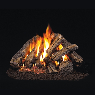 Real Fyre Western Campfyre 30-in Gas Logs with Burner Kit Options