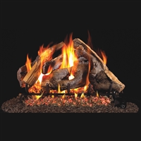 Real Fyre Woodstack 18-in Gas Logs with Burner Kit Options