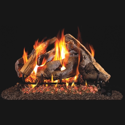 Real Fyre Woodstack 30-in Gas Logs with Burner Kit Options