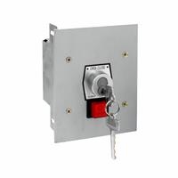 1KFS-BC NEMA 1 Interior Tamperproof OPEN-CLOSE Best Cylinder or Equivalent Key Switch with Stop Button Flush Mount