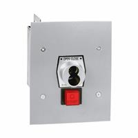 1KFS-SLF NEMA 1 Interior Tamperproof OPEN-CLOSE S Type Large Format Key Switch with Stop Button Flush Mount