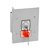 1KFSX-CC Exterior Tamperproof OPEN-CLOSE Changeable Core Cylinder Key Switch with Stop Button Flush Mount